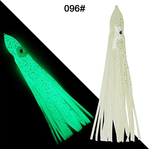 Iscas luminosas em forma de polvo, 5 peças/conjunto de 9 cm luminosas macias em forma de polvo falso