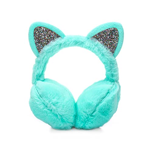 Cfsncm Lovely Earmuffs Women Kids Girl Shiny Warmers Kitty Fur Earmuff Fluffy Soft Glitter Winter Warm (Color : B, Size : One Size) #TOP6