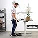 VIVO Electric Stand Up Desk Frame Workstation with Memory Touch Pad, Single Motor Ergonomic Standing Height Adjustable Base, White, DESK-V102EW