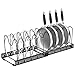 Produktbild Fousenuk Topfdeckelhalter, Topfdeckel Aufbewahrung mit 10 Verstellbaren Fächern, Küche Pfannen Organizer, Deckelhalter Schublade, Erweiterbarer Pfannenhalter, Topf Organizer, Pot Lid Holder (Schwarz)