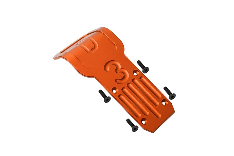 GPM For Tamiya DT-03 Upgrade Parts Aluminium Rear Bumper - 1Set Orange