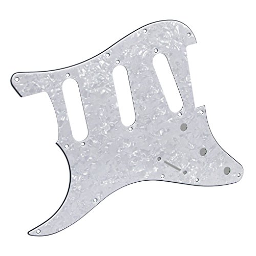 FLEOR Guitar Plate Scratch Gaucher SSS Pickguard Retour Plate Set avec 2T1V Boutons commande 48/50/52 mm Couvertures de… - Les Beatles, Paul McCartney, John Lennon, RIngo Starr, George Harrison FLEOR Guitar Plate Scratch Gaucher SSS Pickguard Retour Plate Set avec 2T1V Boutons commande 48/50/52 mm Couvertures de… – Image 4