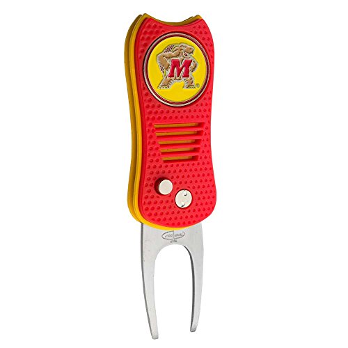 Team Golf NCAA Maryland Terrapins Retractable Divot Tool with Double-Sided
