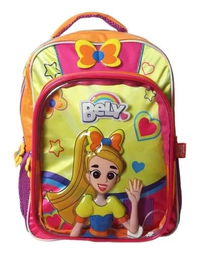 Bely Y Beto Elementary School Backpack - 3D Transparent With LED Battery Light, Pink, Primaria