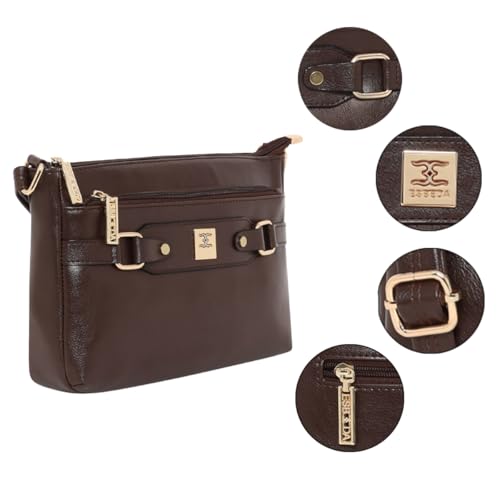 Image of ESBEDA Classic Structured Buckle Sling For Women | Ladies Purse | Slings For Casual Carry | Stylish Sling Bag | Gift Bag For Women