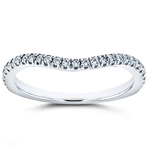 Kobelli Round Shadow Diamond Band 1/5 CTW in 14k White Gold