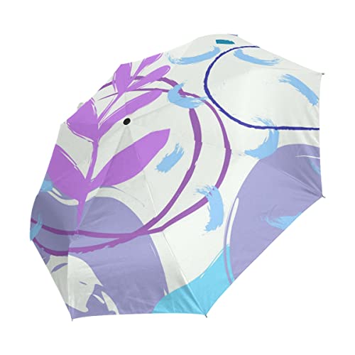 Parapluie pliante à ouverture automatique de plante pour femme enfant