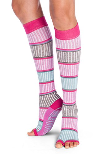 Tucketts Thigh Highs Knee High Yoga Socks, Toeless Long Socks, Non Slip Skid Grippy Socks For Yoga, Pilates, Barre, Ballet, Dance - Knee High Style,Pink,Fits Woman Size Us 6-9.5 #TOP1