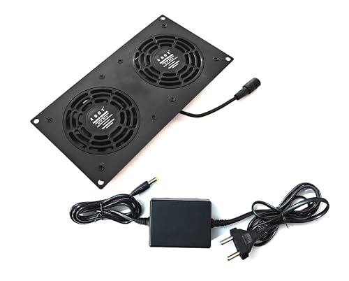 Image of 4 DOT FOURDOT COOLINGS Gaming PC Exhaust /Intake Cooling System For Enclosed System /Drawer /Almirah /Rack For Home (8 Inch Model 280)