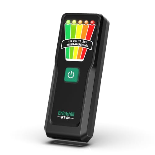 ERICKHIL Handheld EMF Meter, 5-Level LED Alerts,Ghost Hunting Equipmen for