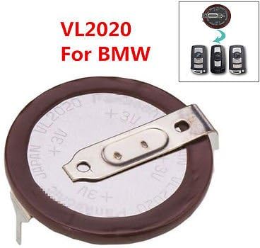 FidgetGear Original VL2020 For BMW E46 E60 E92 3 328 330 X5 Remote Key Rechargeable Battery