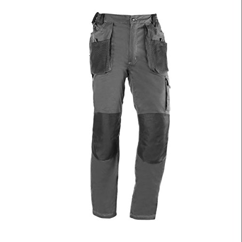 Spodnie Juba Multi-pocket 68% bawełny, 30% poliestru i 2% elastanu. 260 g/m². Szare z czarnymi detalami - ROZMIAR: XS