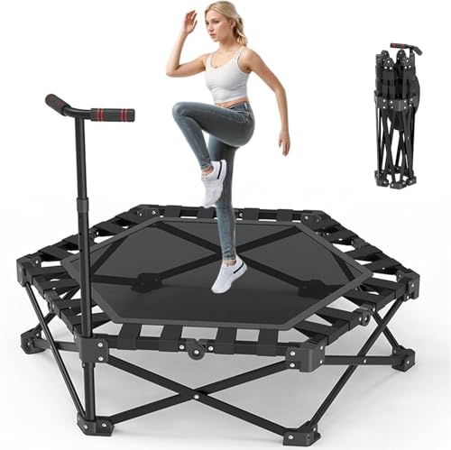 Klappbares Fitness-Trampolin 106cm,Tragfähigkeit 200kg,...