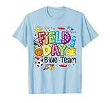 Field Day Blue Team Funny for Kids Teacher Field Day Games T-Shirt