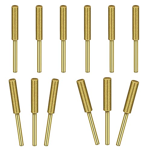 PLCatis Affûtage Chaîne Tronçonneuse 12 Piezas Lime Chaine Tronconneuse Dure Plus Longtemps Taille Assortie 5/32' 3/16' 7/32' pour Affûter Les Lames de Tronçonneuse Rapidement et Facilement