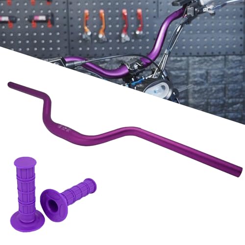 Runfarr High Rise Lenker Kit für Surron Sur-Ron Light Bee S/X/X160/X260 Fahrräder - Aluminium Gummi - Violett