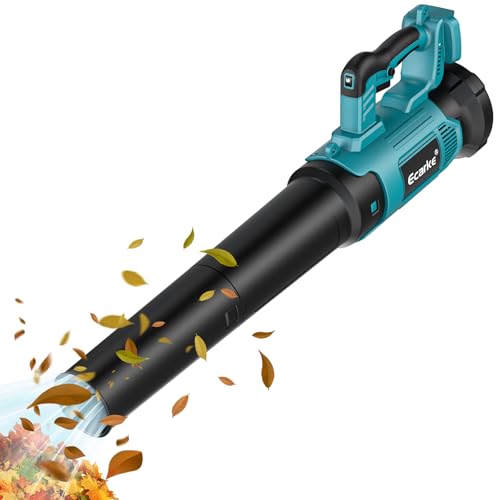 Ecarke Souffleur sans Fil pour Makita 18V : 500CFM avec Moteur sans Balais, Bouton de Verrouillage et 6 Vitesses Réglables pour Jardin et Entretien des...