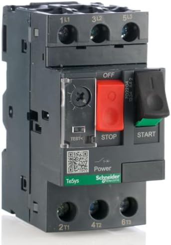 Schneider Electric Motor circuit breaker, TeSys GV2, 3P, 9-14 A, thermal magnetic, screw clamp terminals, GV2ME16