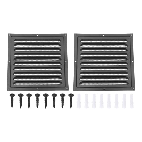 PATIKIL 10"x10" évent pignon acier inoxydable, 2pc grille
