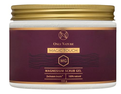 Gel exfoliante corporal de magnesio natural con sal marina, exfoliante + hidratación + masaje anticelulitis, Zechstein Inside, 550 g