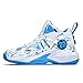 Hewcey Men's Basketball Shoes No-Slip Breathable Outdoor Shoes for Women Fashion Graffiti Training Shoes Blue
