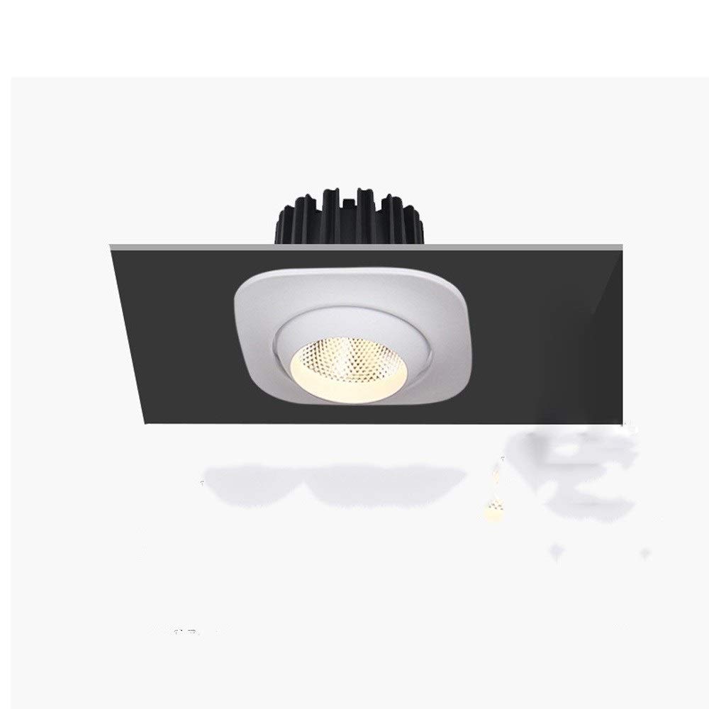 Lampy zewnętrzne 8 W obrotowy reflektor sufitowy LED Nordic lampy do zabudowy i regulowanych lamp punktowych komercyjne oświetlenie dekoracyjne lampa panelowa energooszczędne oświetlenie wewnętrzne