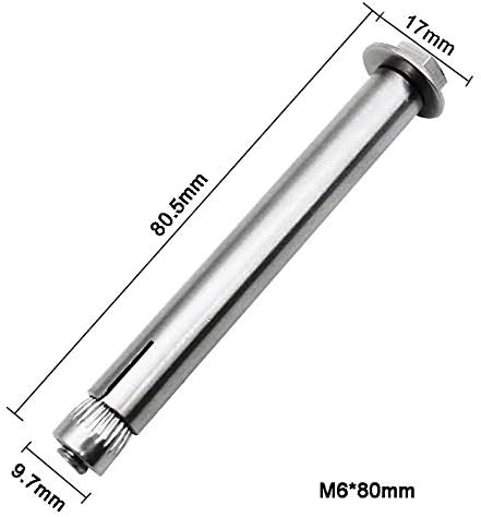 2 Pcs M12 X 80mm 304 Stainless Steel Expansion Bolt External Hex G 861232 - View #9