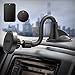 IPOW Long Arm Universal Magnetic Cradle Windshield Dashboard Cell Phone Mount Holder with 4 Metal Plates, Soft Firm Goose Arm & Enhanced Suction Cup