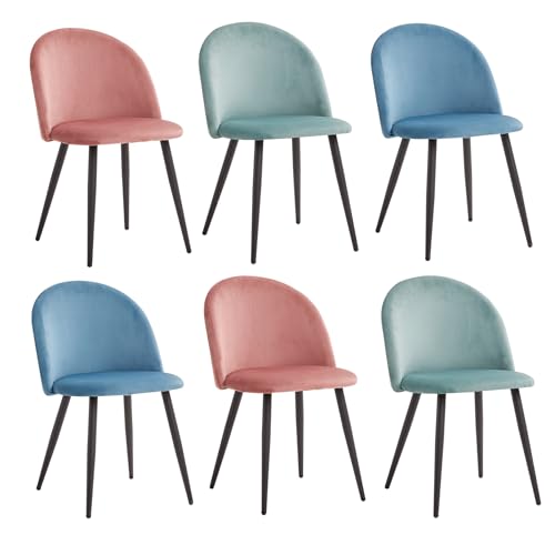 BenyLed Set di 6 Sedie da Pranzo Scandinave, Sedie da