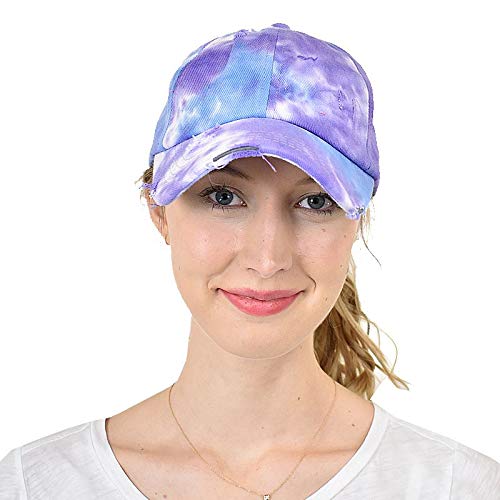 Image of C.C Ponycap Messy High Bun Ponytail Adjustable Mesh Trucker Baseball Cap Hat
