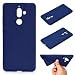 Produktbild Everainy Kompatibel für Nokia 7 Plus Silikon Hülle Ultradünn Hüllen Handyhülle Einfarbig Gummi Case Schutzhülle Stoßfest TPU Gel Stoßstange Cover (Blau)