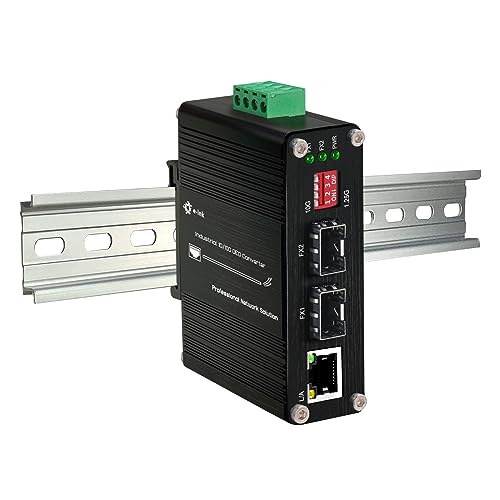 Support sur rail DIN 10G OEO 3R convertisseur de médias Ethernet SFP+
