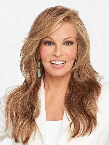 Miles of Style Wig Color SS23/61 SHADED CREAM - 15" Mid-Back Length Long Soft Layers Sculpted Waves Heat Friendly Synthetic Lace Front Part Bundle MaxWigs Hairloss Booklet