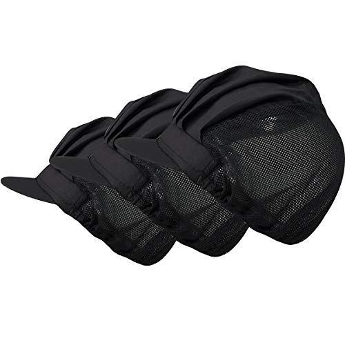 Adjustable Chef Cap Cooking Kitchen Hat Food Service Hair Nets Mesh Brim Reusable Restaurant Vent Beanie