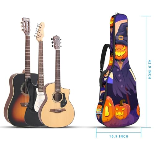 Housse de guitare en tissu Oxford épais rembourré avec boucle de suspension et sangle de cou Motif citrouilles et champignons d’Halloween 101,6 cm, Multicolore 5., 42.9×16.9×4.7 in, Sac de transport - Les Beatles, Paul McCartney, John Lennon, RIngo Starr, George Harrison Housse de guitare en tissu Oxford épais rembourré avec boucle de suspension et sangle de cou Motif citrouilles et champignons d'Halloween 101,6 cm, Multicolore 5., 42.9x16.9x4.7 in, Sac de transport – Image 6