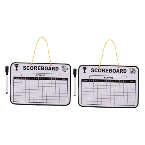 Tablero marcador de golf borrable doble cara 2 piezas miniatura 1