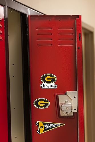 Image of Grambling State University 8ct Vinyl Large Deluxe Stickers Variety Pack - Laptop, Water Bottle, Scrapbooking, Tablet, Skateboard, Indoor /Outdoor - Set of 8
