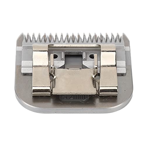 Lama Tosatura per Cani Misura 7F 3,2 Mm Lama Tosatura in Acciaio Carbonizzato Rimovibile con Denti Profondi Lama Tosatura per Toelettatura Animali Testa Intercambiabile