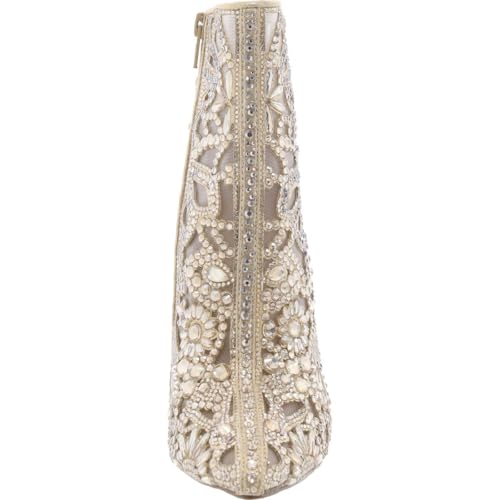 Betsey Johnson Womens Bolt Sheer Pointed Toe Booties3