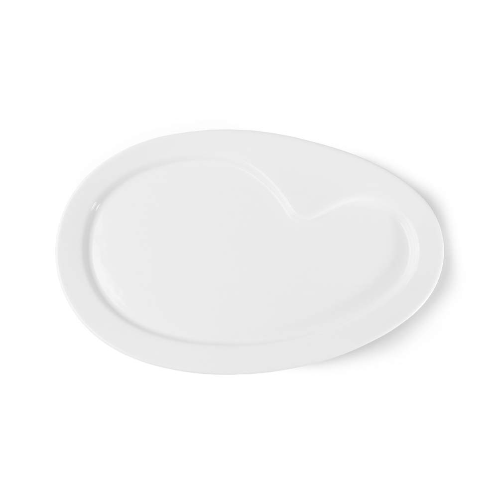 Plaque ingrédient Holst Porcelaine MP 160 en porcelaine blanche hôtelière