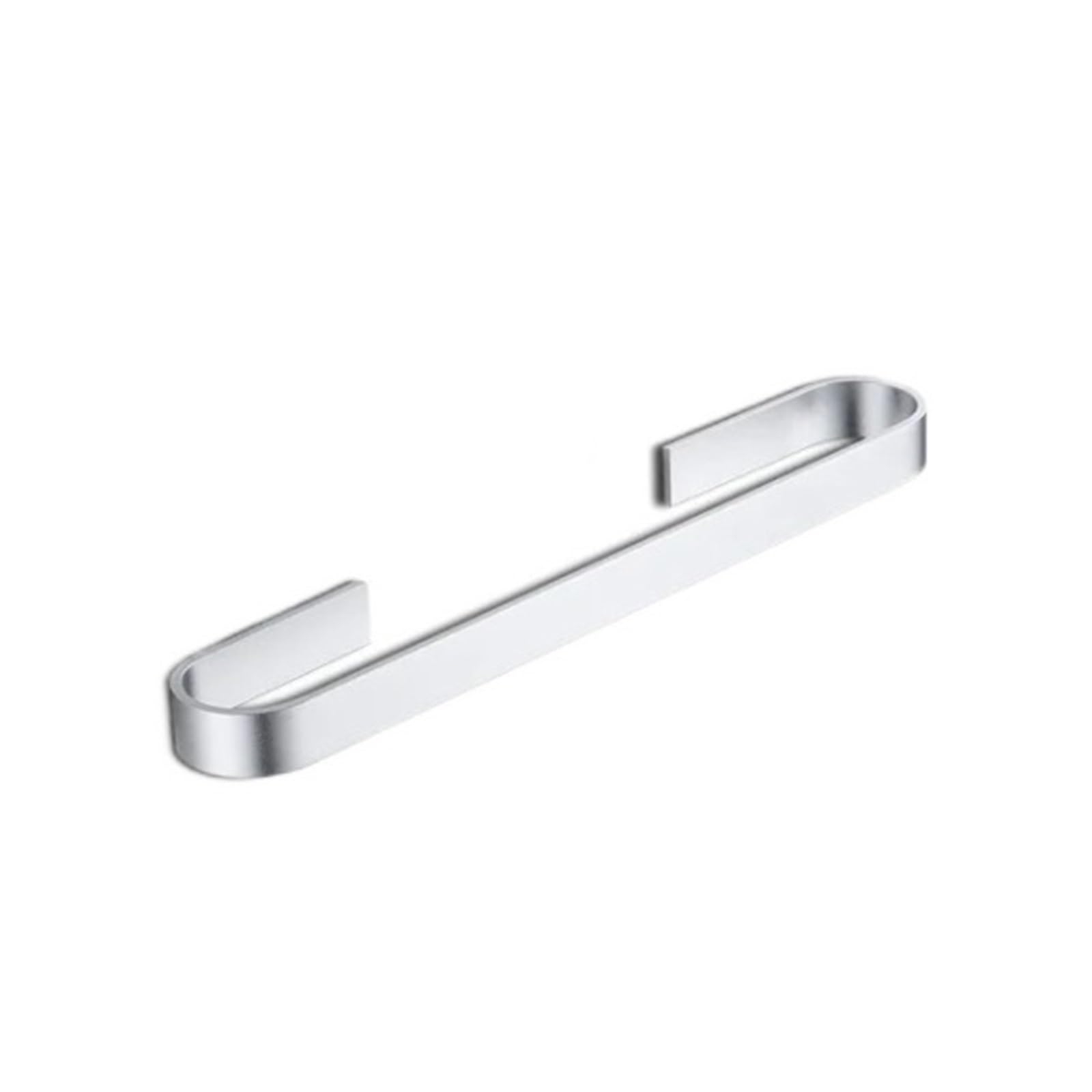 Towel Rail Rack Holder Bathroom Towels Hanger Black Silver Space Aluminum Wall Hanging Bar Storage Shelf Easy Maintenance(40cm sliver)