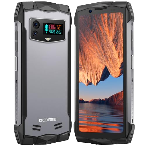 DOOGEE Smini Rugged Smartphone, 15GB RAM+256GB ROM/2TB Extension, Helio G99 Octa Core, 4.5 QHD+Display Android 13 Phone, 50MP Camera, Dual SIM 4G/NFC/OTG/GPS, Face ID, Waterproof Mobile Phones