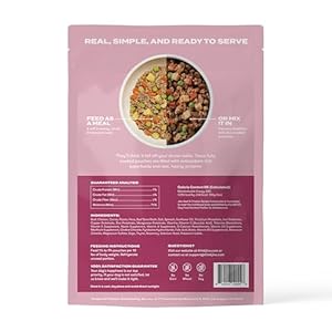   Jinx-Homemades-Natural-Wet-Food-and-Meal-Topper-or-Mix-in-Made-with-Natural-Chicken-Bone-Broth-Brown-Rice-Biotin-No-Fillers-for-Adult-Senior-Dogs-9-oz-Pouches-12-Pack-Beef-Chicken