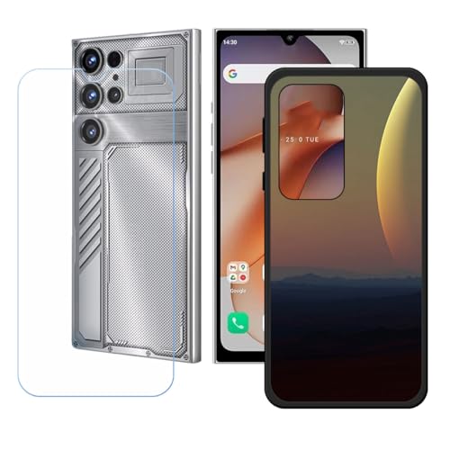 BMPNLSZ �K�p Oukitel C61 GT�p+HD�����K���X�ɓK�����ėpTPU�P�[�X�A�V���J�Q���P�[�X�o���p�[�ی�o�b�N�P�[�X-Oukitel C61 GT�p�ɓK����9�d�x�X�N���C�u�h�~�X�N���[���v���e�N�^(6,88") - LH27