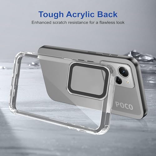 Image of Zapcase Back Case Cover for Poco X5 Pro 5G | Compatible for Poco X5 Pro 5G Back Cover | Case Cover with Camera Protection | (TPU + PC | Transparent)
