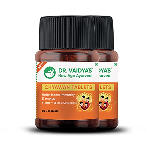 Dr. Vaidya’s Chyawan Tablets- Chyawanprash Tablet For Immunity Booster, Helps Build Strength And Stamina For Men & Women – Pack of 2 (30 Tablet Each) Dr. Vaidya’s Chyawan Tablets- Chyawanprash Tablet For Immunity Booster, Helps Build Strength And Stamina For Men & Women – Pack of 2 (30 Tablet Each)