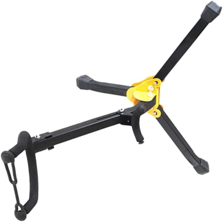 Sosoport Portable Folding Saxophone Holder Stand Lightweight Durable Bracket for Alto and Tenor Instruments Compact Design for and Storage