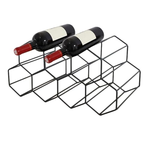 Contador de vino genérico de 3 niveles, armario para vino apilable de 3 niveles - Soporte organizador de botellas de - Armario de metal con soporte para suelo independiente, soportes