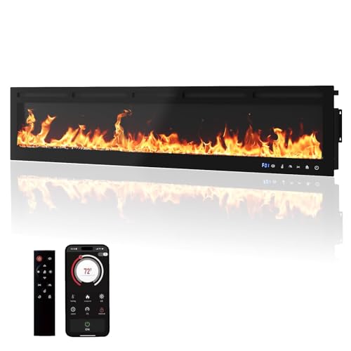 Image of GarveeTech 88 inch Electric Fireplace Recessed Wall-Mounted
