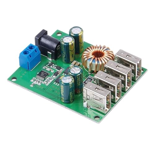 Régulateur de tension DC-DC 7-60V vers 5V avec transformateur abaisseur 5A et 4 ports USB